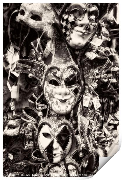 Masks masks masks! Print by Jack Torcello