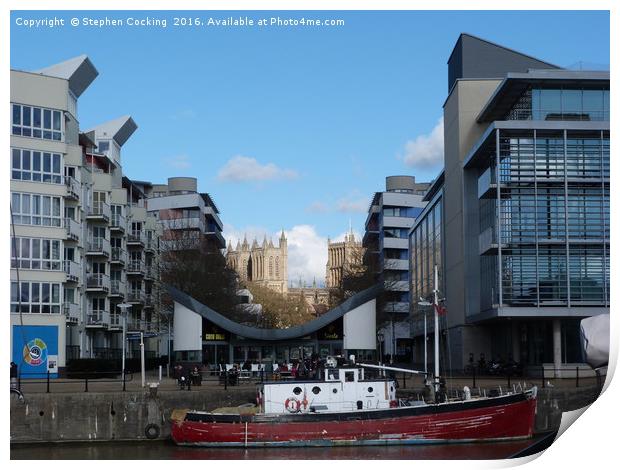 Bristol Dockside Print by Stephen Cocking