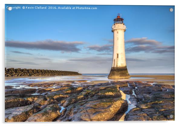 Fort Perch Rock Lighthouse Acrylic by Kevin Clelland