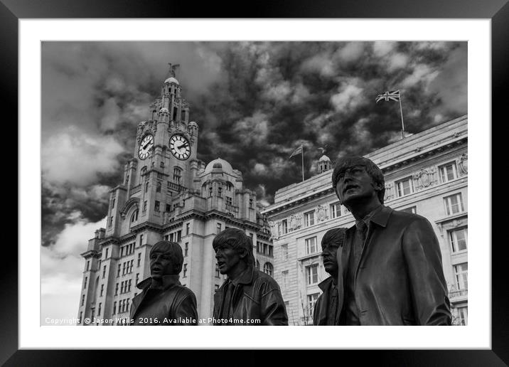 Fab four in monochrome Framed Mounted Print by Jason Wells