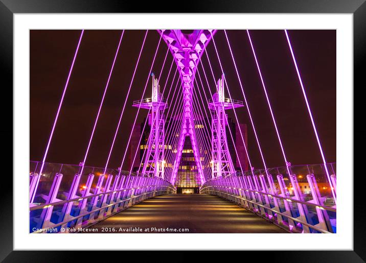 Salford Quays,Manchester Framed Mounted Print by Rob Mcewen