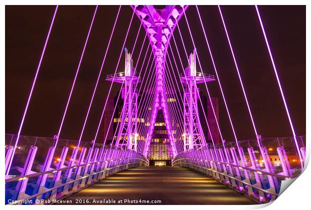 Salford Quays,Manchester Print by Rob Mcewen