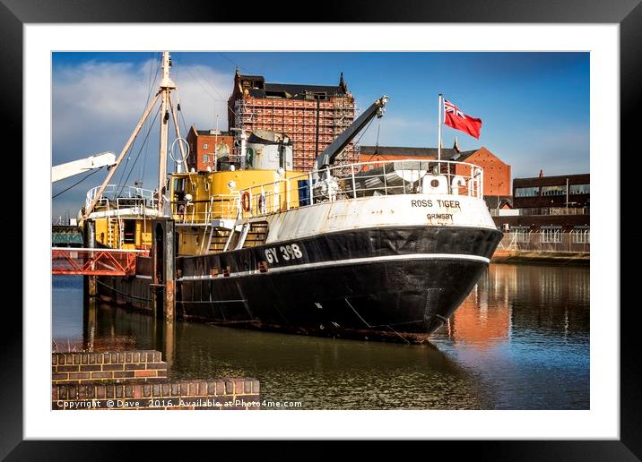 The Last Survivor of Deep Sea Trawlers Framed Mounted Print by P D