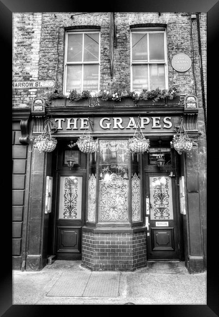 The Grapes Pub London Framed Print by David Pyatt