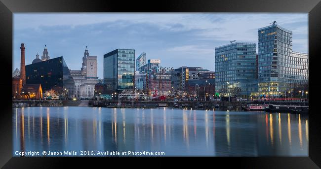 Canning Dock panorama Framed Print by Jason Wells