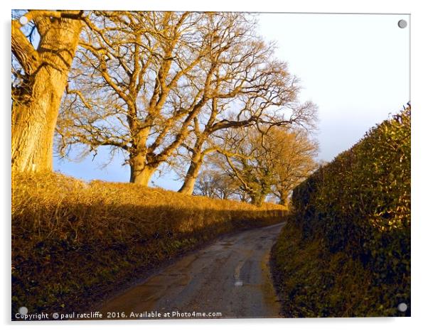 the lane Acrylic by paul ratcliffe