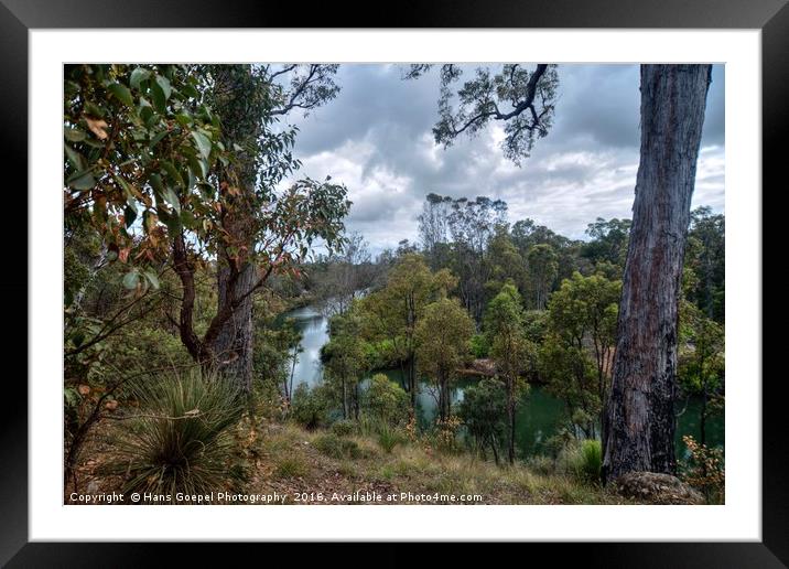 The Collie River Reflections Framed Mounted Print by Hans Goepel Photographer