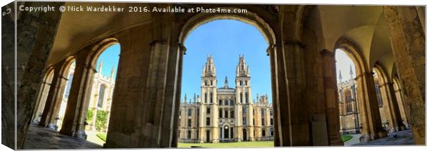 Oxford in panorama Canvas Print by Nick Wardekker