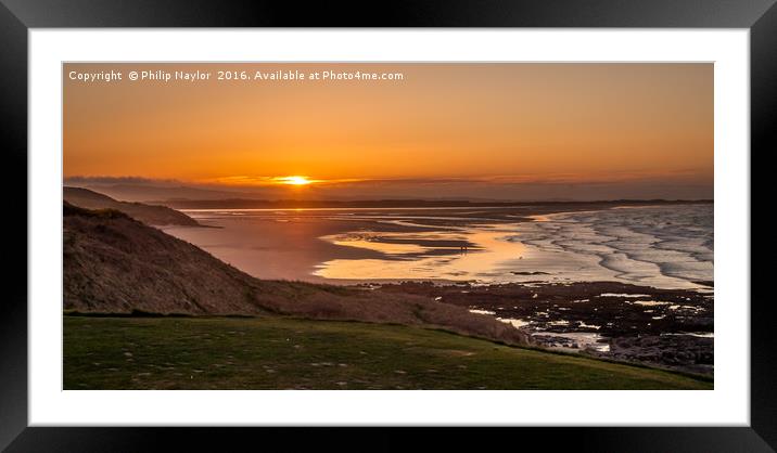 Golden Sunset on Bamburgh Beach Framed Mounted Print by Naylor's Photography