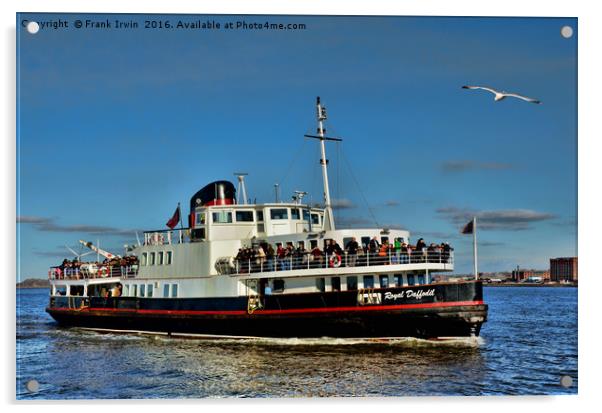 Mersey Ferry Royal Daffodil Acrylic by Frank Irwin