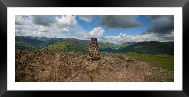 Loughrigg fell lake district Framed Mounted Print by Eddie John