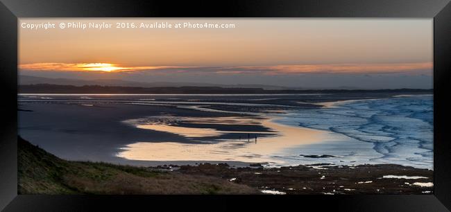 Bamburgh Sunset Framed Print by Naylor's Photography