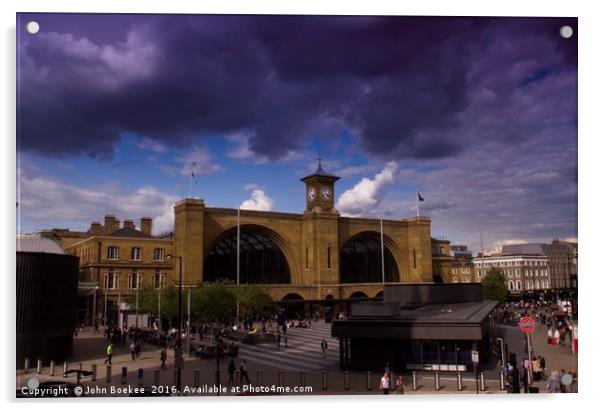 King's Cross in London Acrylic by John Boekee