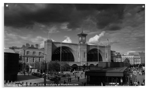 King's Cross London Acrylic by John Boekee