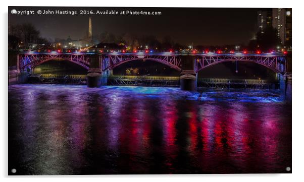 Clyde Tidal Barrier Acrylic by John Hastings