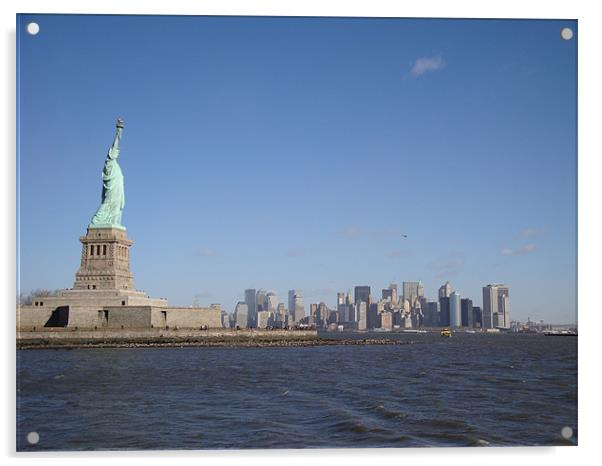New York Skyline Acrylic by Mark Burnett