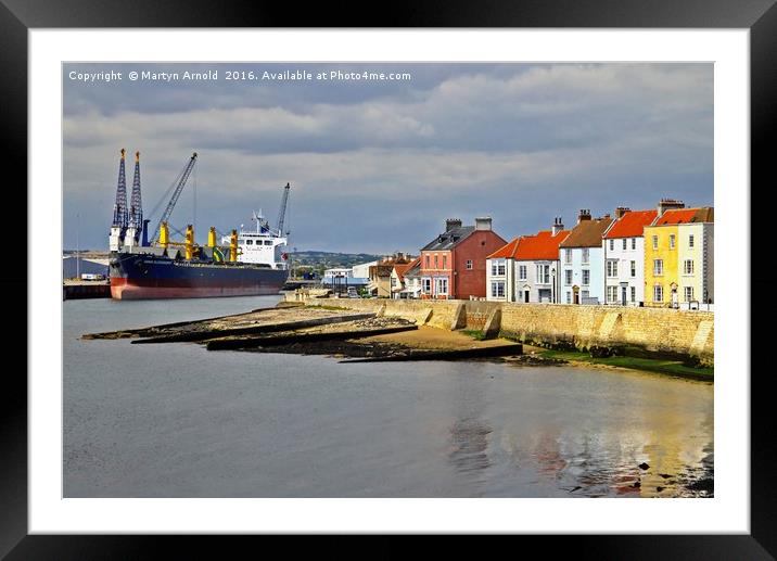HARTLEPOOL HARBOUR Framed Mounted Print by Martyn Arnold