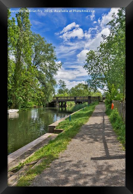 Towpath Framed Print by Brian Fry