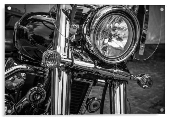 Chrome Motorcycle  Acrylic by Mick Sadler ARPS