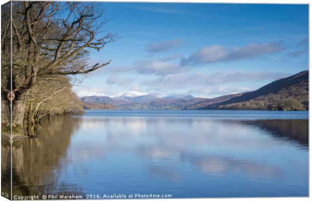Coniston Water Canvas Print by Phil Wareham
