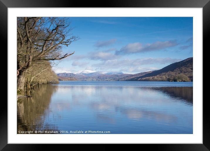 Coniston Water Framed Mounted Print by Phil Wareham