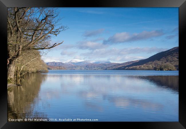 Coniston Water Framed Print by Phil Wareham