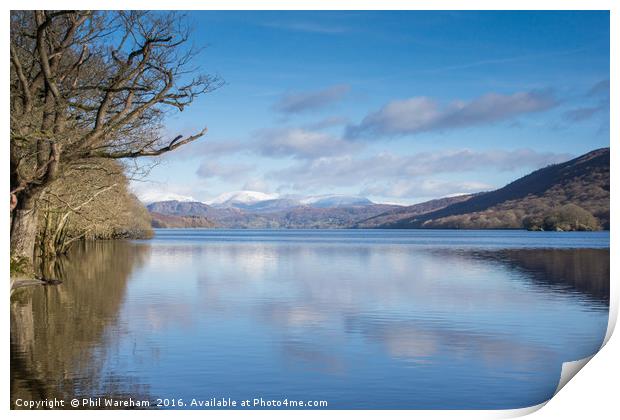 Coniston Water Print by Phil Wareham