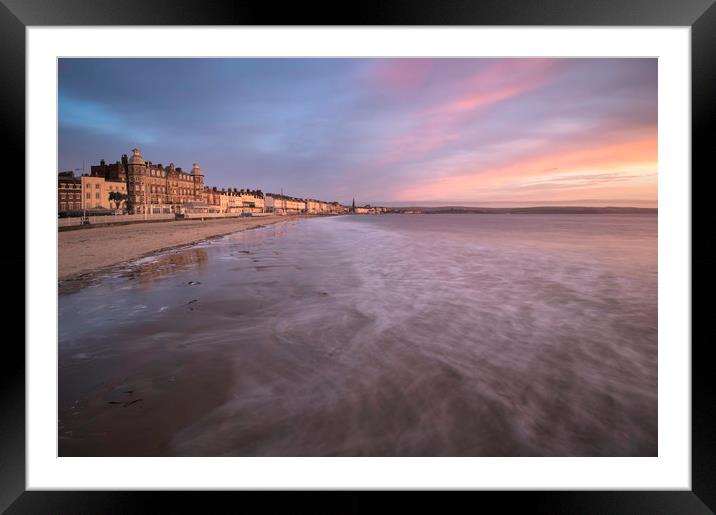 Sunskist Weymouth Beach Framed Mounted Print by Chris Frost