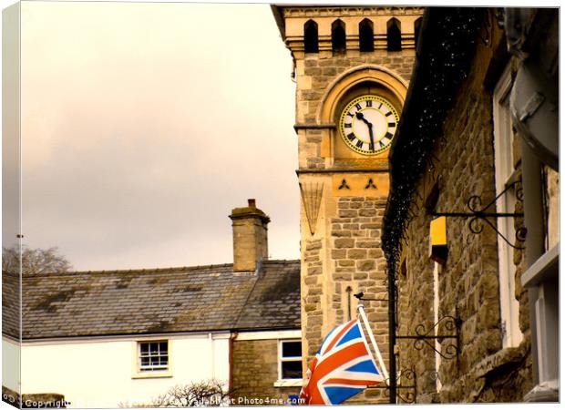 the clock tower Canvas Print by paul ratcliffe