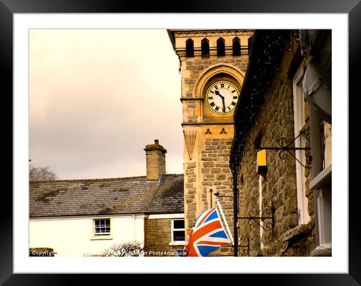 the clock tower Framed Mounted Print by paul ratcliffe