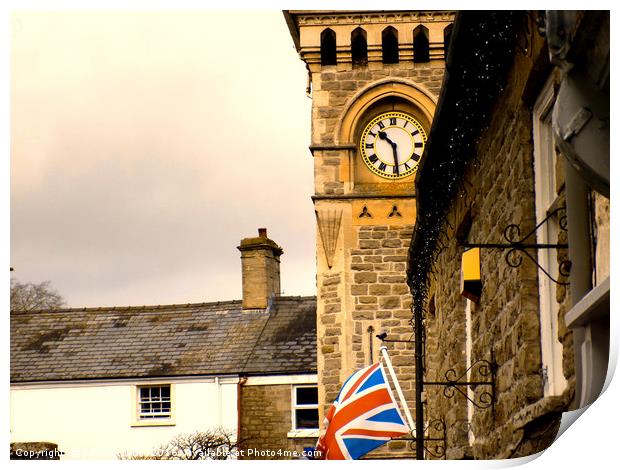 the clock tower Print by paul ratcliffe