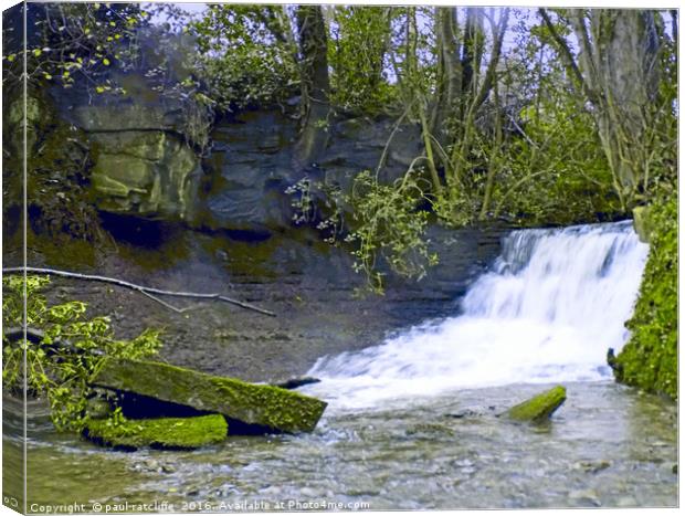 waterfall Canvas Print by paul ratcliffe