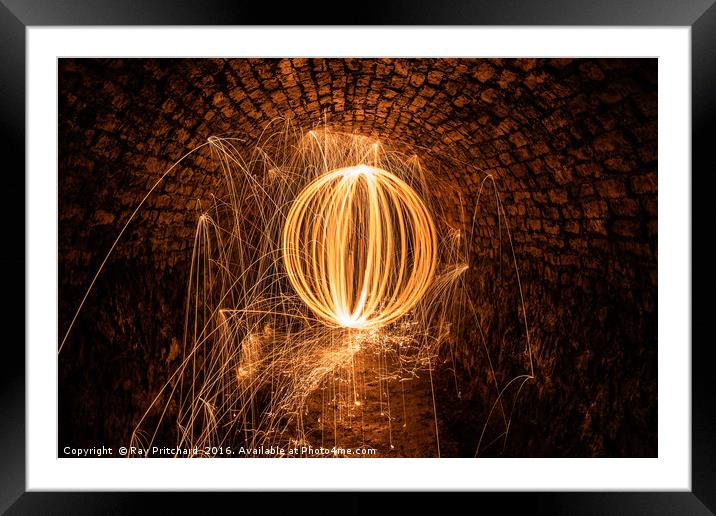 Orb Deep Under the streets of Newcastle Framed Mounted Print by Ray Pritchard