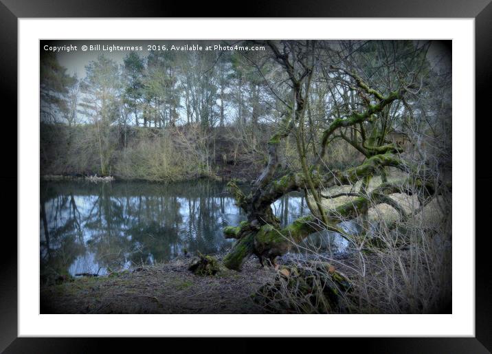 Haunted Pond Framed Mounted Print by Bill Lighterness