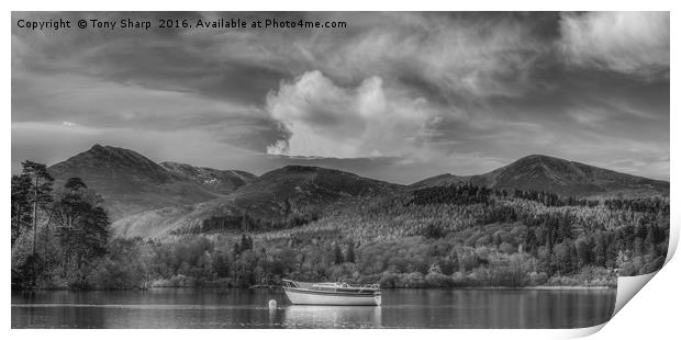 Becalmed on Derwent Water Print by Tony Sharp LRPS CPAGB