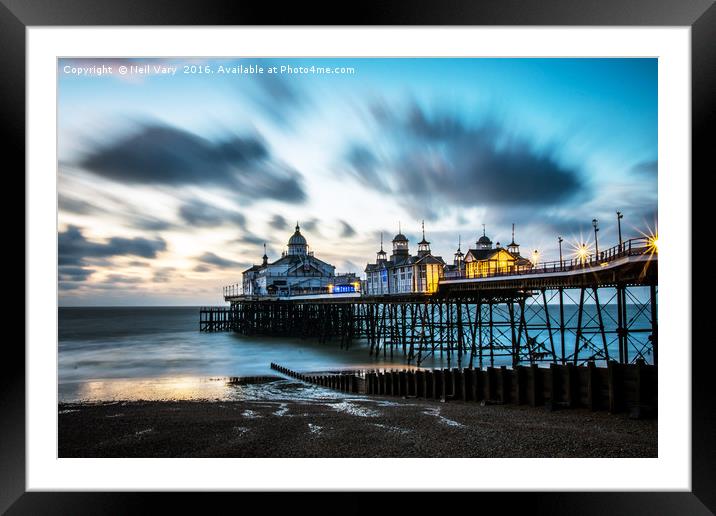 Clouds Over Eastbourne Pier Framed Mounted Print by Neil Vary