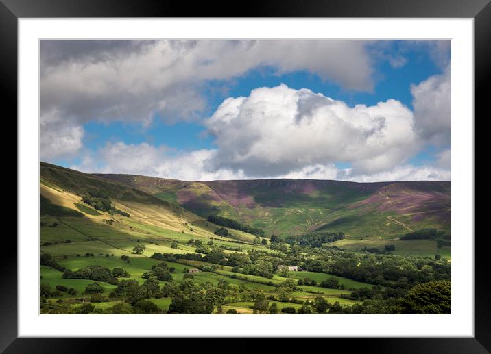 Vale of Edale in Summer Framed Mounted Print by Andrew Kearton