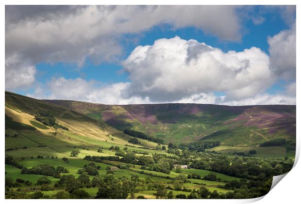Vale of Edale in Summer Print by Andrew Kearton