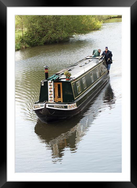 Narrowboat Framed Mounted Print by Chris Day