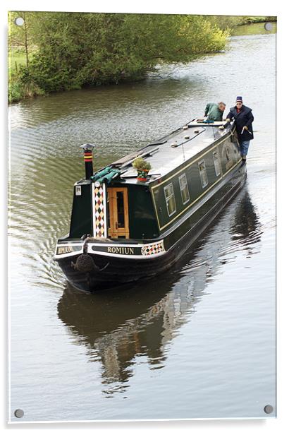 Narrowboat Acrylic by Chris Day