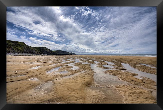 Sandymouth Cornwall Framed Print by Mike Gorton