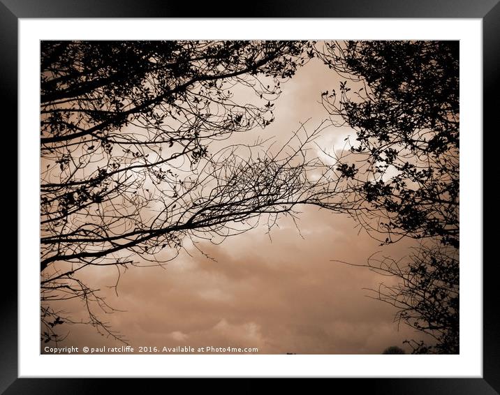 silhouette Framed Mounted Print by paul ratcliffe
