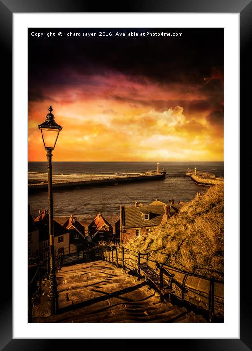 A Stairway to Serenity Framed Mounted Print by richard sayer