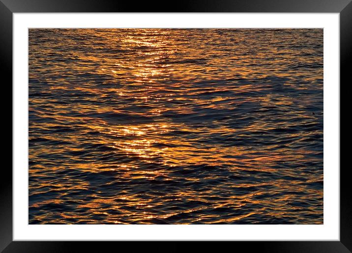 "Waves Of Gold" Framed Mounted Print by Jerome Cosyn