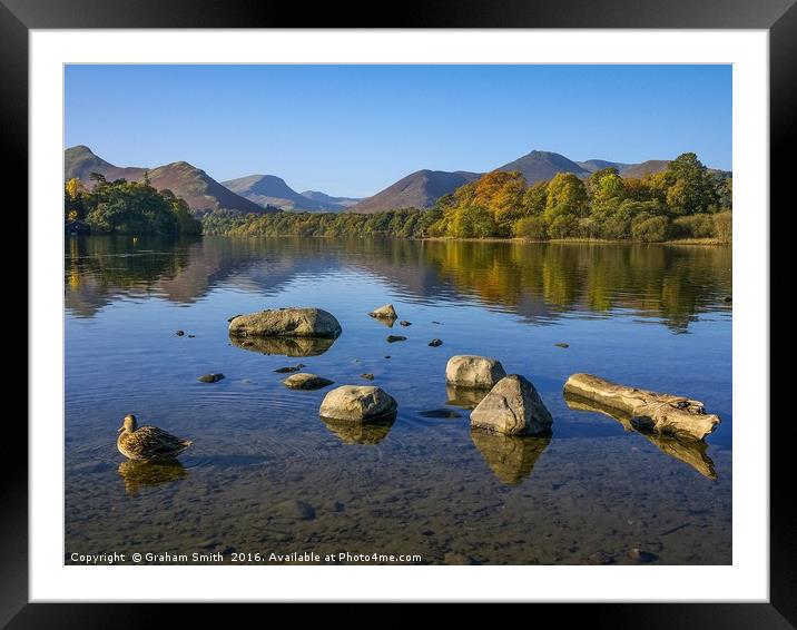 Autumn at Derwentwater Framed Mounted Print by Graham Smith