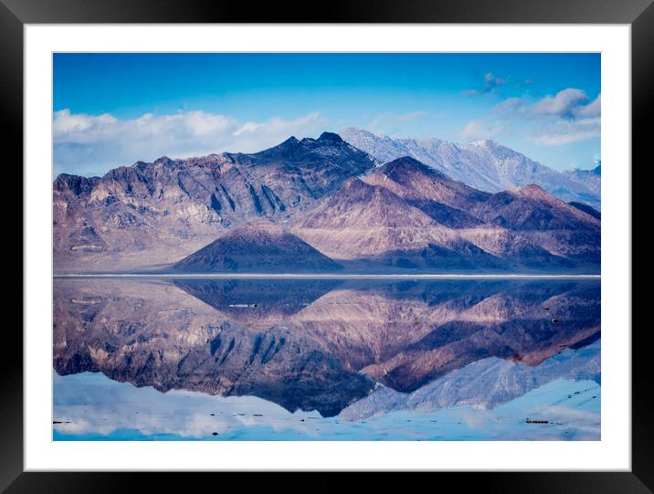 Reflected Peaks Framed Mounted Print by Brent Olson