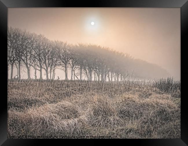 Exmoor Frost and Mist Framed Print by Philip Hodges aFIAP ,