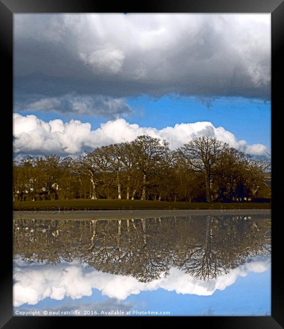 tree mirror Framed Print by paul ratcliffe