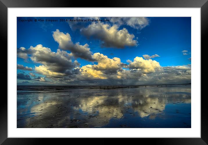 Relections Framed Mounted Print by Alan Simpson