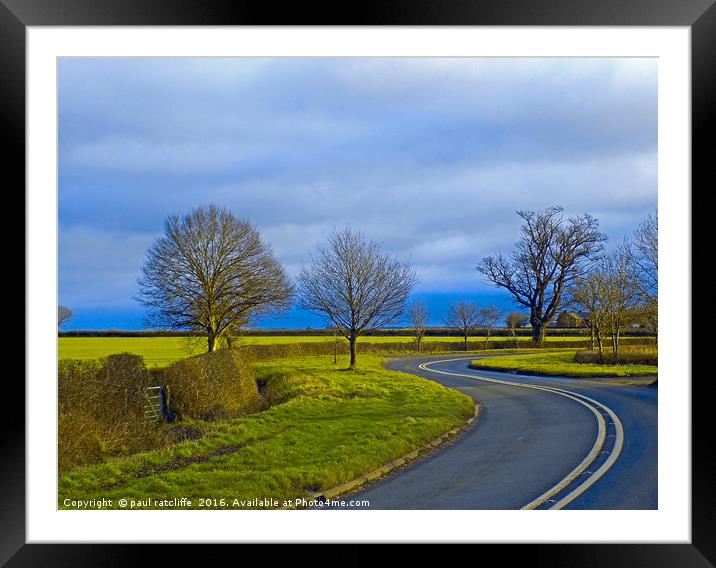 s bend at winforton Framed Mounted Print by paul ratcliffe